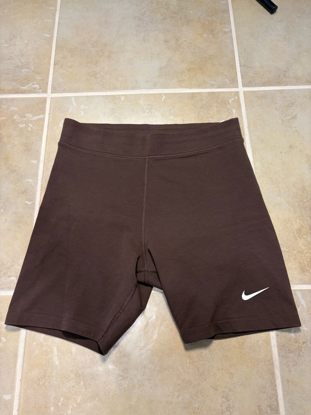 Nike Brown High Waist Bike Shorts